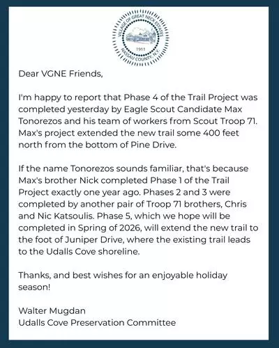 From the desk of Udalls Cove Preservation Committee