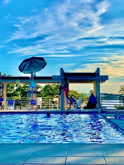 Jumping Into Pool